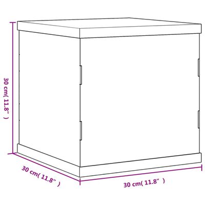 vidaXL Akryllåda transparent 30x30x30 cm