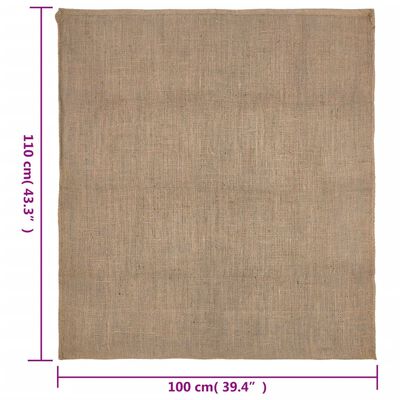 vidaXL Jutesäckar 5 st 100x110 cm 100% jute 220 gsm