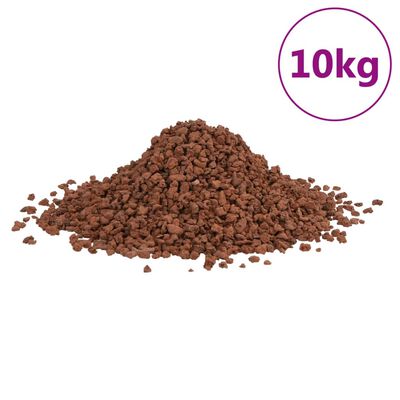 vidaXL Lavagrus 10 kg röd 5-8 mm