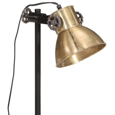 vidaXL Skrivbordslampa 25 W antik mässing 15x15x55 cm E27