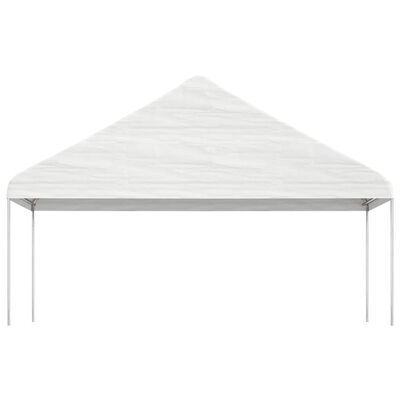 vidaXL Paviljong med tak vit 6,69x5,88x3,75 m polyeten