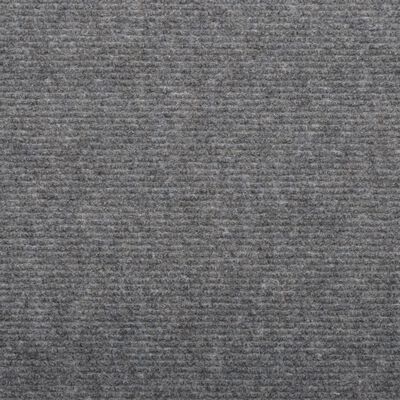 vidaXL Trappstegsmattor självhäftande 15 st 65x24,5x3,5 cm grå