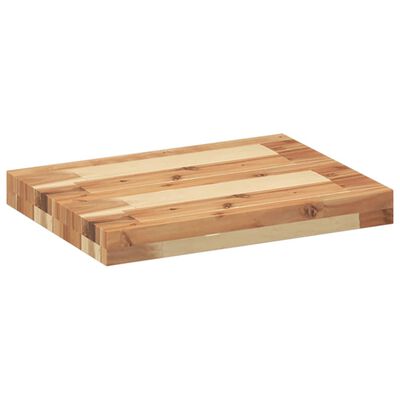 vidaXL Svävande hyllor 3 st 60x30x4 cm behandlat massivt akaciaträ