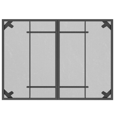 vidaXL Matgrupp för trädgården 5 delar antracit metallnät