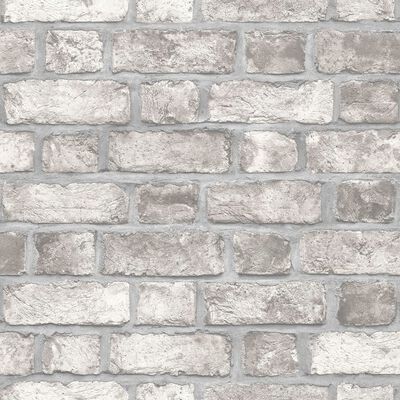 Noordwand Tapet Homestyle Brick Wall grå och benvit