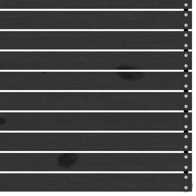 vidaXL Loungegrupp för trädgården 4 delar svart massiv furu