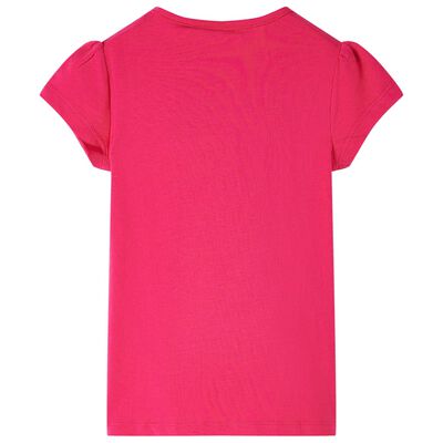 T-shirt för barn stark rosa 140