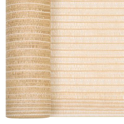 vidaXL Insynsskyddsnät beige 1,5x25 m HDPE 150 g/m²