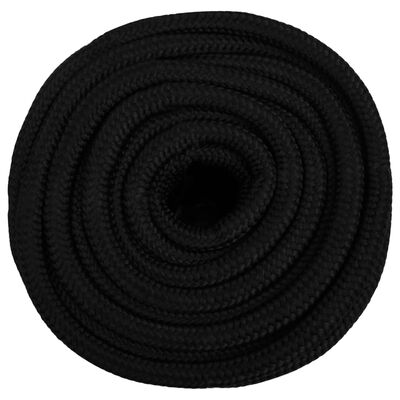vidaXL Rep svart 18 mm 100 m polyester