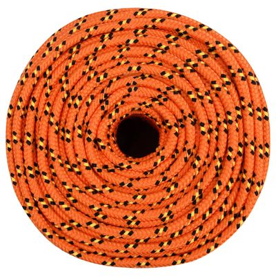 vidaXL Båtlina orange 10 mm 250 m polypropylen