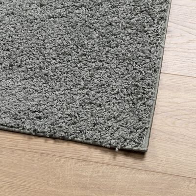 vidaXL Ryamatta PAMPLONA lång lugg modern grön 80x250 cm