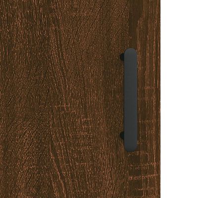 vidaXL Högskåp brun ek 69,5x34x180 cm konstruerat trä