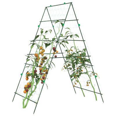 vidaXL Trädgårdsspaljéer för klätterväxter 4 st A-ram stål