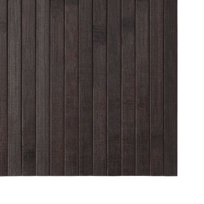 vidaXL Matta rektangulär mörkbrun 100x200 cm bambu