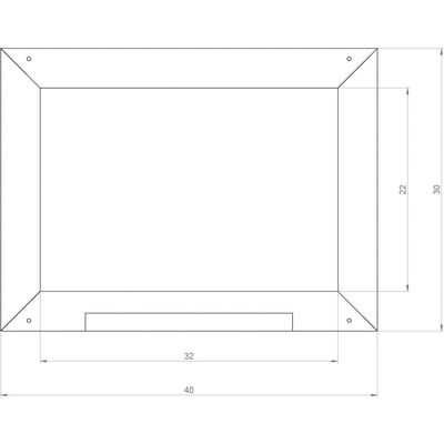 AXI Svarta tavlan för lekstugor grå 2x40x30 cm