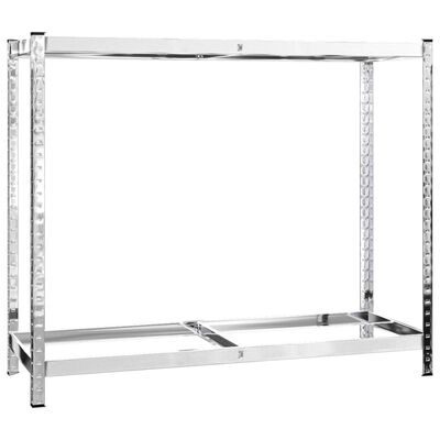 vidaXL Däckställ 2 hyllplan silver 4 st 110x40x110 cm stål