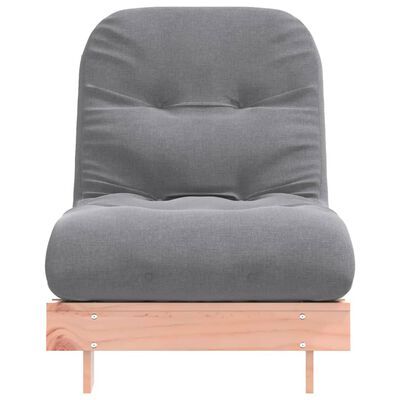 vidaXL Futonbäddsoffa med madrass 70x206x11 cm massivt douglasträ