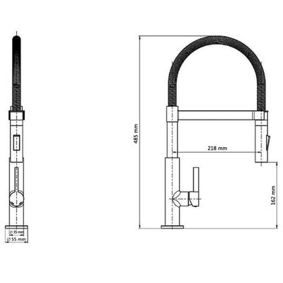 SCHÜTTE Köksblandare UNICORN krom