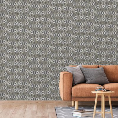 DUTCH WALLCOVERINGS Tapet Galactic silver och brun