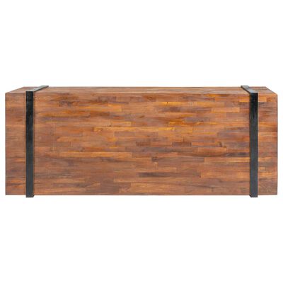 vidaXL Soffbord 110x45x38 cm massiv teak