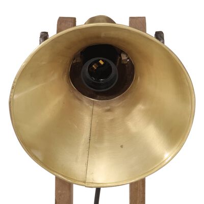 vidaXL Skrivbordslampa 25 W antik mässing 23x13x52 cm E27