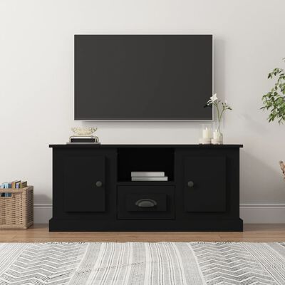 vidaXL TV-skåp svart 100x35,5x45 cm konstruerat trä