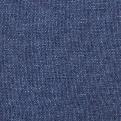 vidaXL Ramsäng med madrass blå 120x190 cm tyg