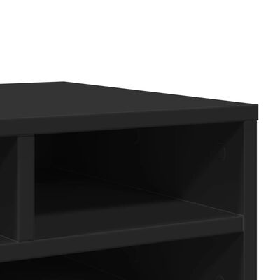 vidaXL Skrivarställ svart 49x40x22,5 cm konstruerat trä