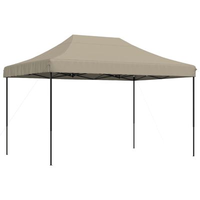 vidaXL Pop-Up hopfällbart partytält 410x279x315 cm taupe