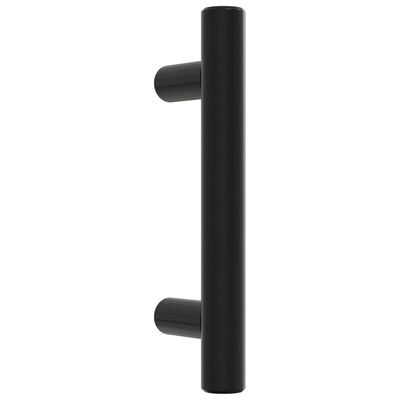 vidaXL Skåphandtag 10 st svart 64 mm rostfritt stål