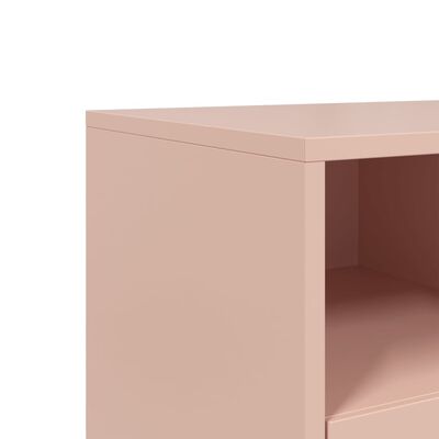 vidaXL TV-skåp rosa 68x39x60,5 cm stål