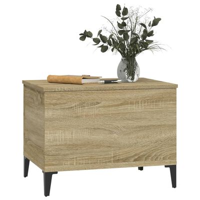 vidaXL Soffbord sonoma-ek 60x44,5x45 cm konstruerat trä