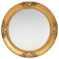 vidaXL Väggspegel barockstil 50 cm guld