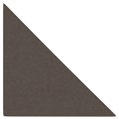 vidaXL Väggpaneler 12 st taupe 30x30 cm tyg 0,54 m²