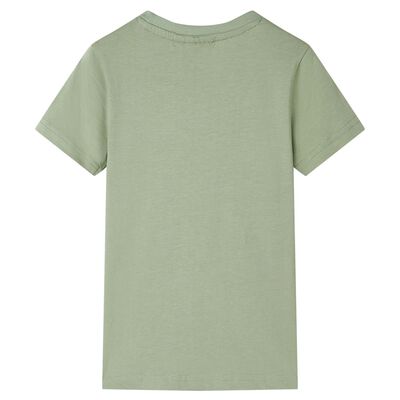 T-shirt för barn ljus khaki 92