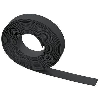 vidaXL Rabattkant svart 10 m 10 cm polyeten