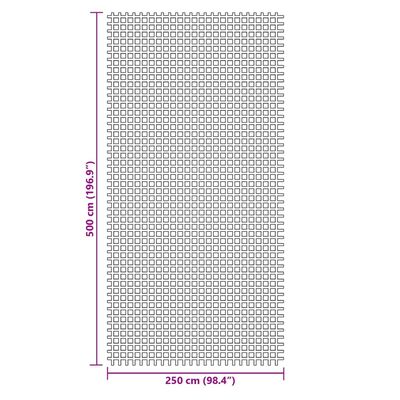 vidaXL Campingmatta grön 5x2,5 m