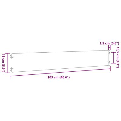 vidaXL Rabattkanter 10 st 15x103 cm flexibelt cortenstål