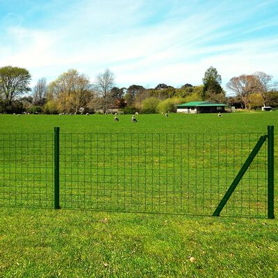 vidaXL Eurofence stål 10x0,8 m grön