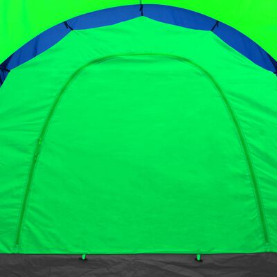 vidaXL Tält för 9 personer blå och grön