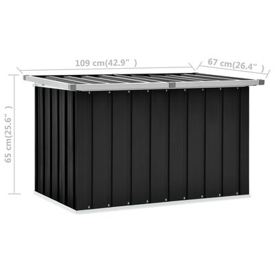 vidaXL Dynbox antracit 109x67x65 cm