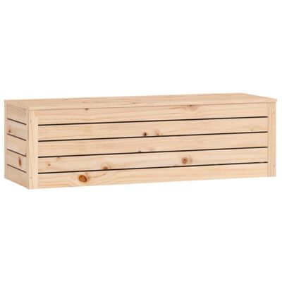 vidaXL Förvaringslåda 109x36,5x33 cm massiv furu