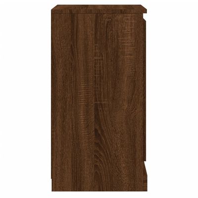 vidaXL Skåp 2 st brun ek 37,5x35,5x67,5 cm konstruerat trä