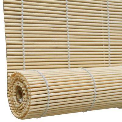 vidaXL Rullgardin bambu 80x220 cm naturlig
