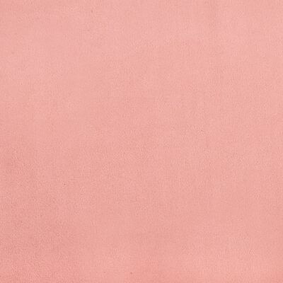 vidaXL Sängram rosa 100x200 cm sammet