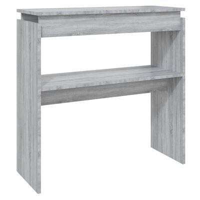 vidaXL Avlastningsbord grå sonoma 80x30x80 cm konstruerat trä