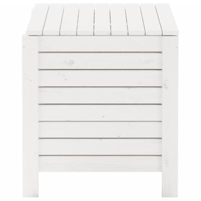 vidaXL Förvaringslåda med lock RANA vit 100x49x54 cm massiv furu