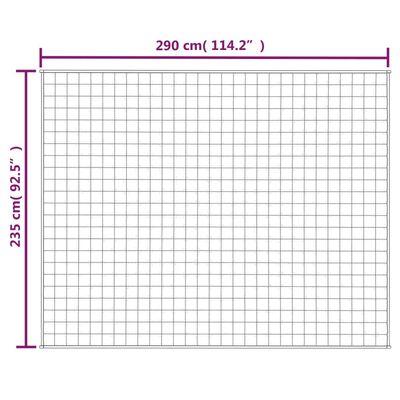 vidaXL Tyngdtäcke blå 235x290 cm 11 kg tyg