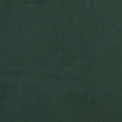 vidaXL Ramsäng med madrass mörkgrön 120x200 cm sammet