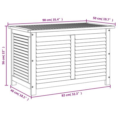 vidaXL Dynbox 90x50x56 cm massivt akaciaträ